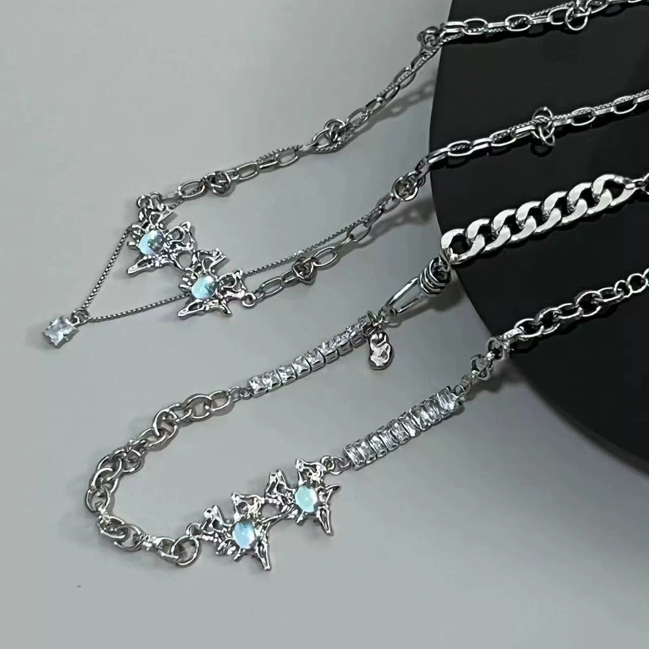 Advanced design sense net red decorative necklace