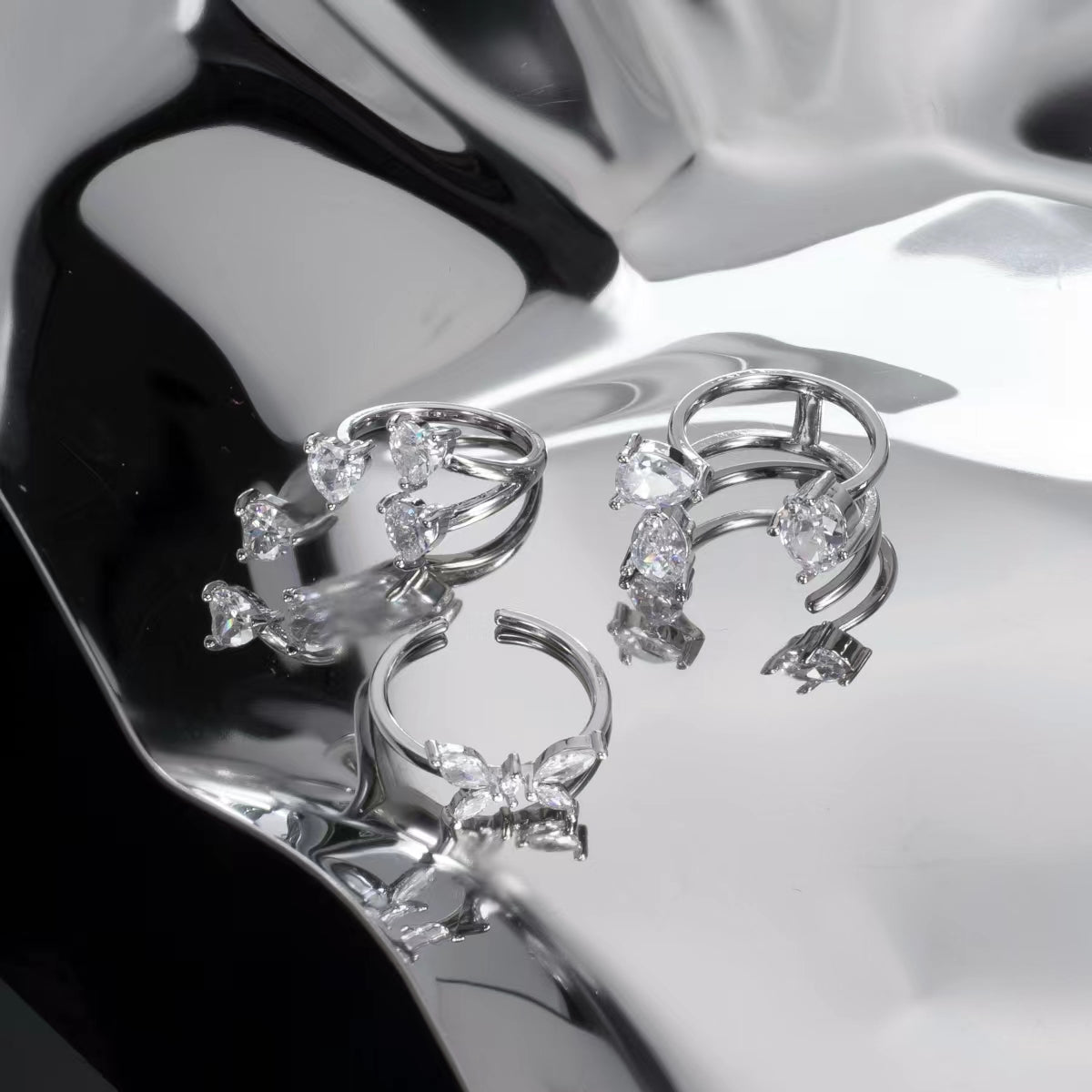 Metal Diamond Ring