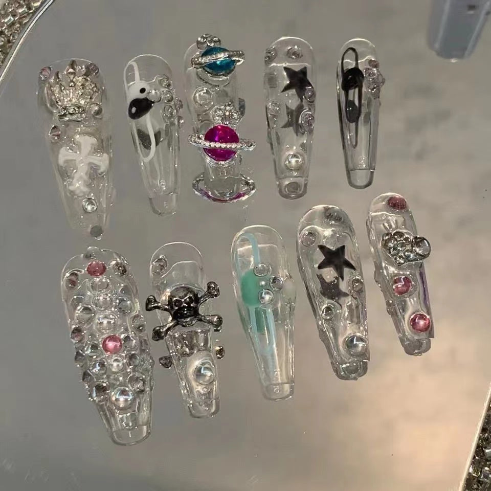 Original real shot cherry hottie nail y2k wearing nail