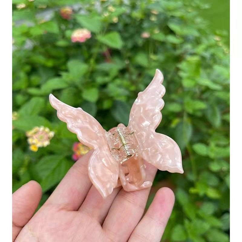 Butterfly claw clip Vintage acetate Mermaid Ji hair claw headdress sweet hairpin tide
