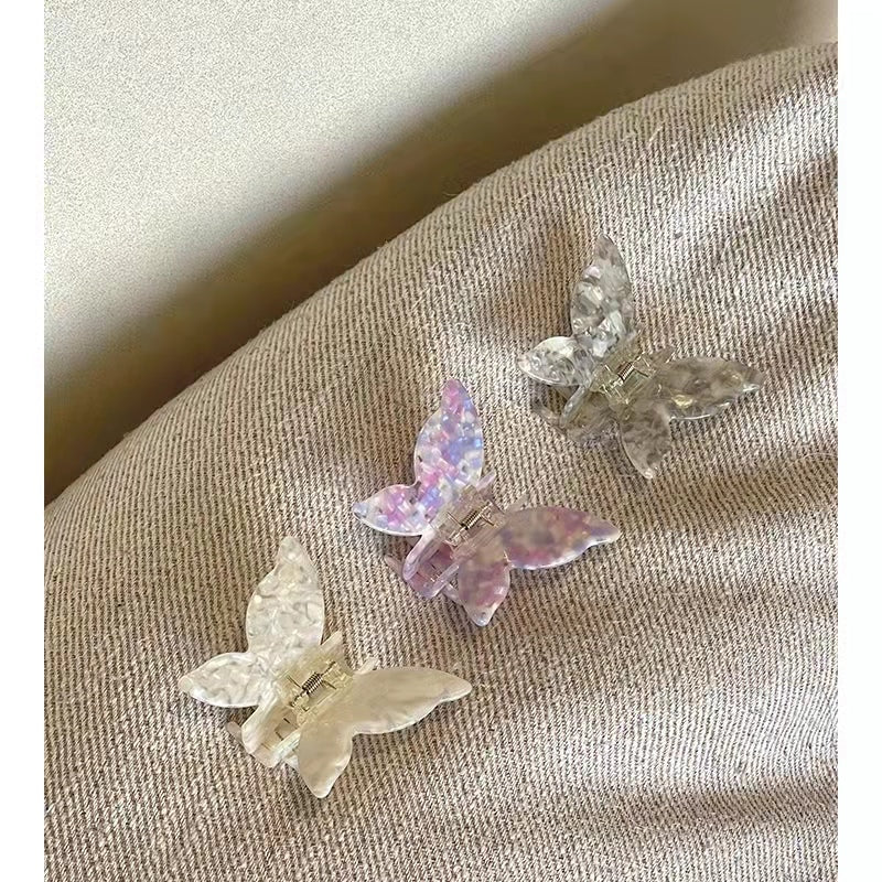 Butterfly claw clip Vintage acetate Mermaid Ji hair claw headdress sweet hairpin tide