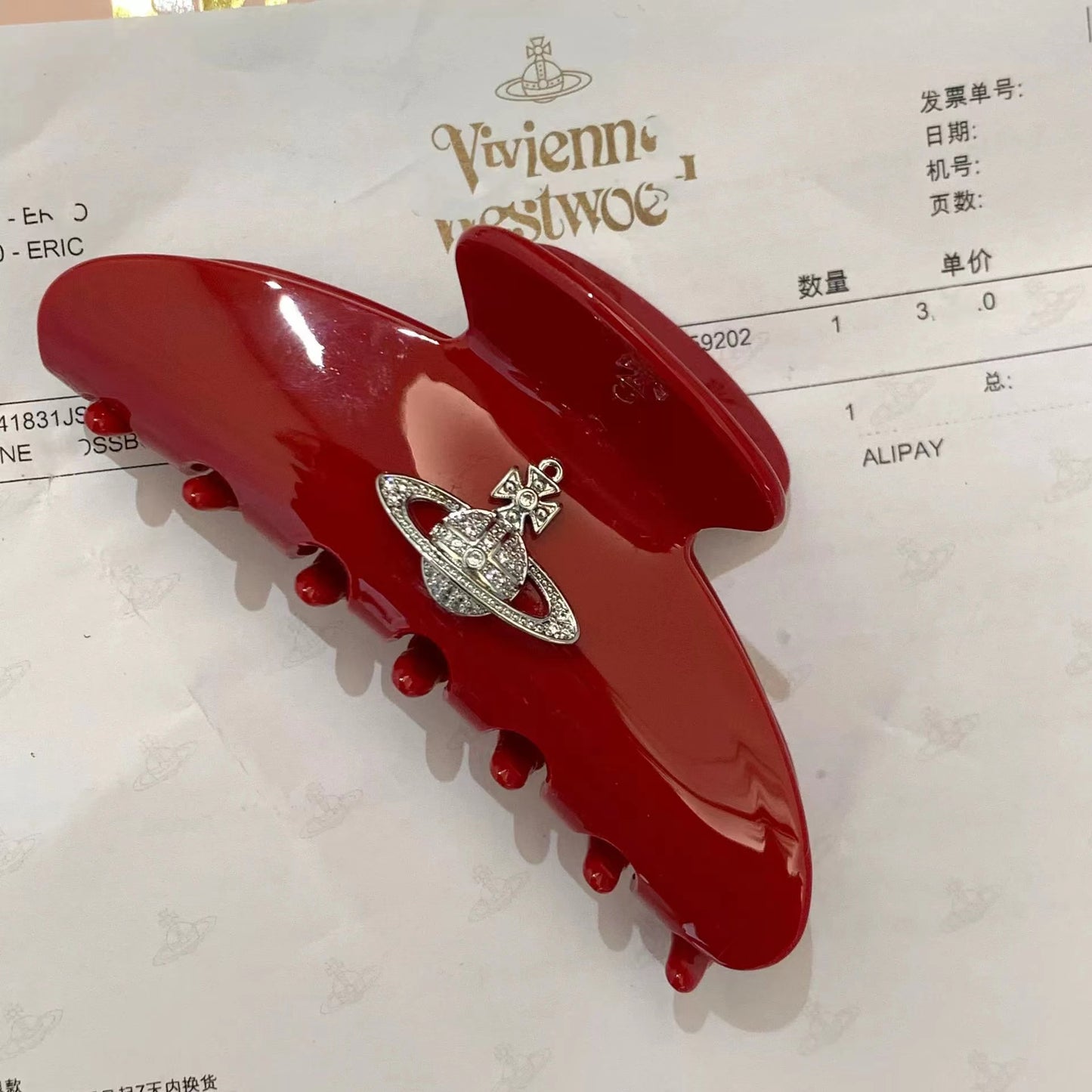 Catch clip Vintage Saturn shark clip summer fresh lazy French Vintage Handmade spot