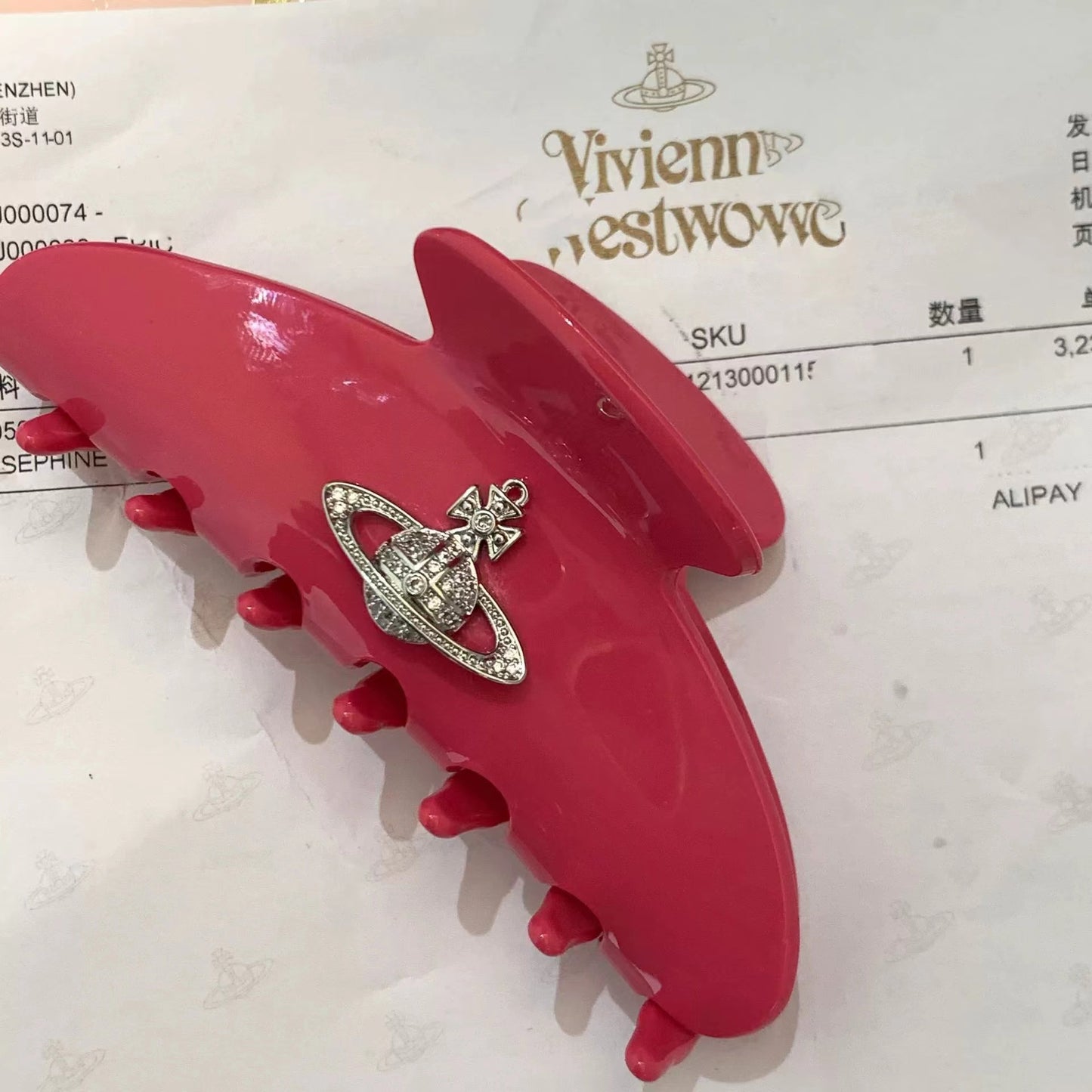 Catch clip Vintage Saturn shark clip summer fresh lazy French Vintage Handmade spot
