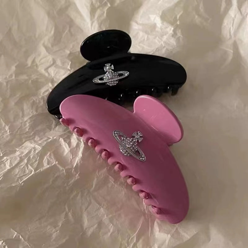 Catch clip Vintage Saturn shark clip summer fresh lazy French Vintage Handmade spot