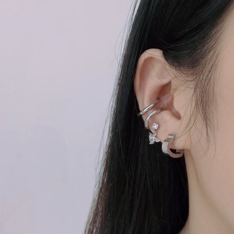 Love angel wings Earrings Pendant girl Heart Mini Earrings