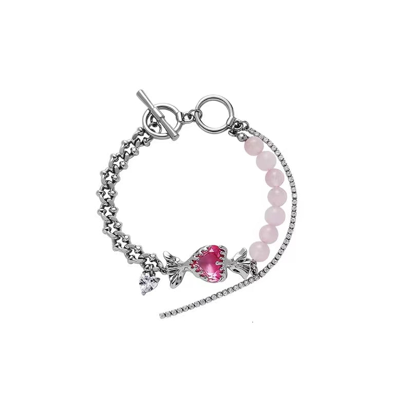 Love candy series necklace female new Chinese minority sweet cool princess