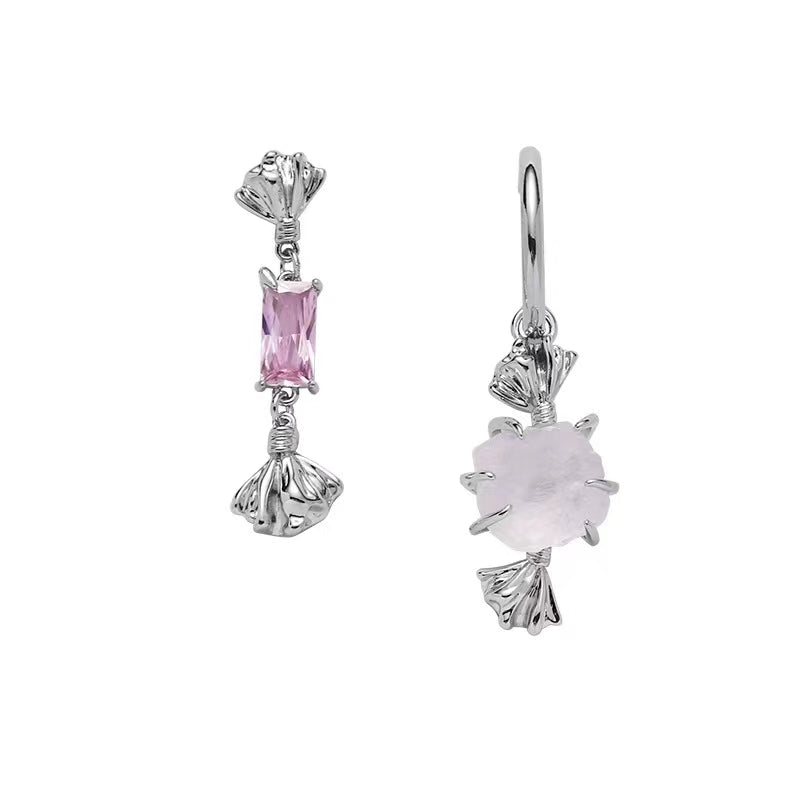 Original Metal Rose Series Earrings Female New Chinese Niche Design Advanced Sense S925 Silver