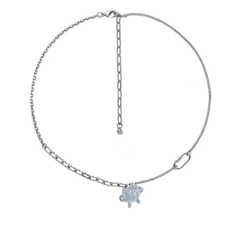 Original blue glacier series necklace female wholesale new Chinese light luxury country tide minority