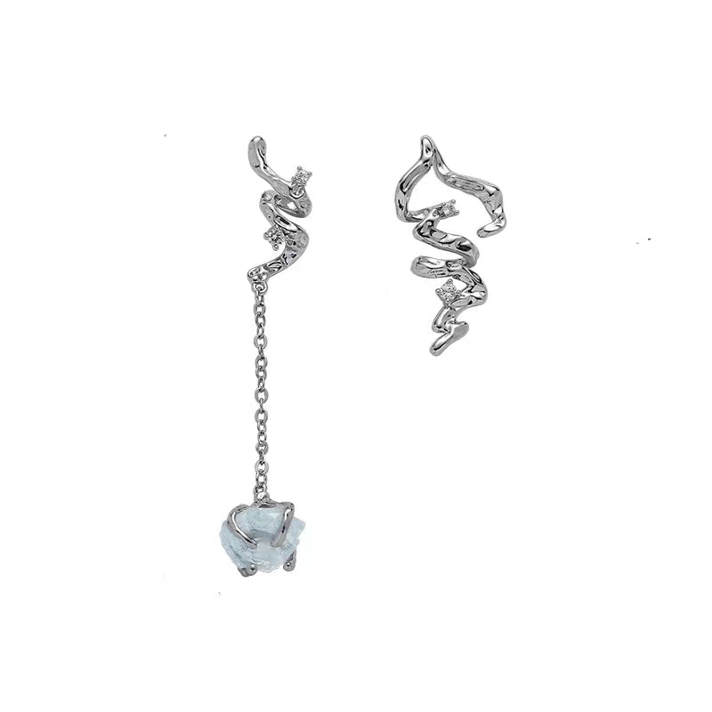 Original blue glacier series necklace female wholesale new Chinese light luxury country tide minority