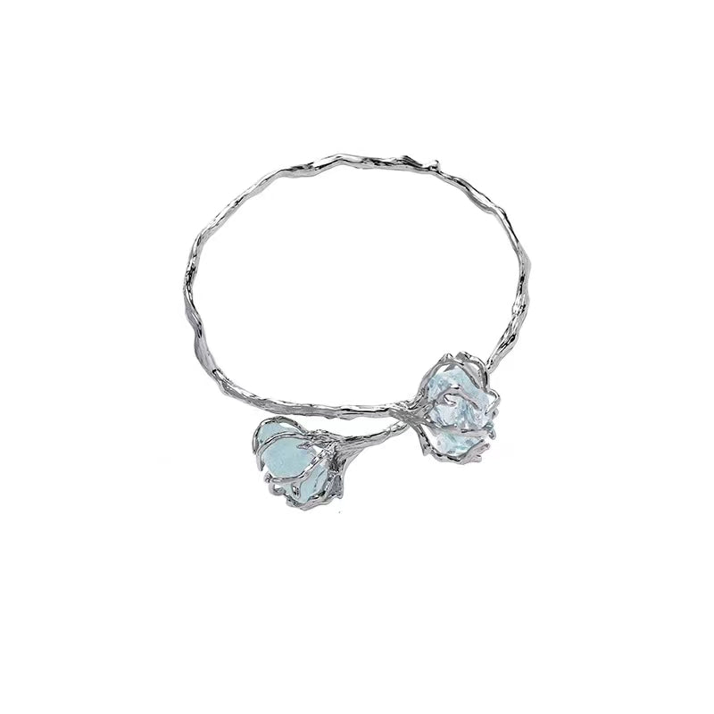 Original blue glacier series necklace female wholesale new Chinese light luxury country tide minority