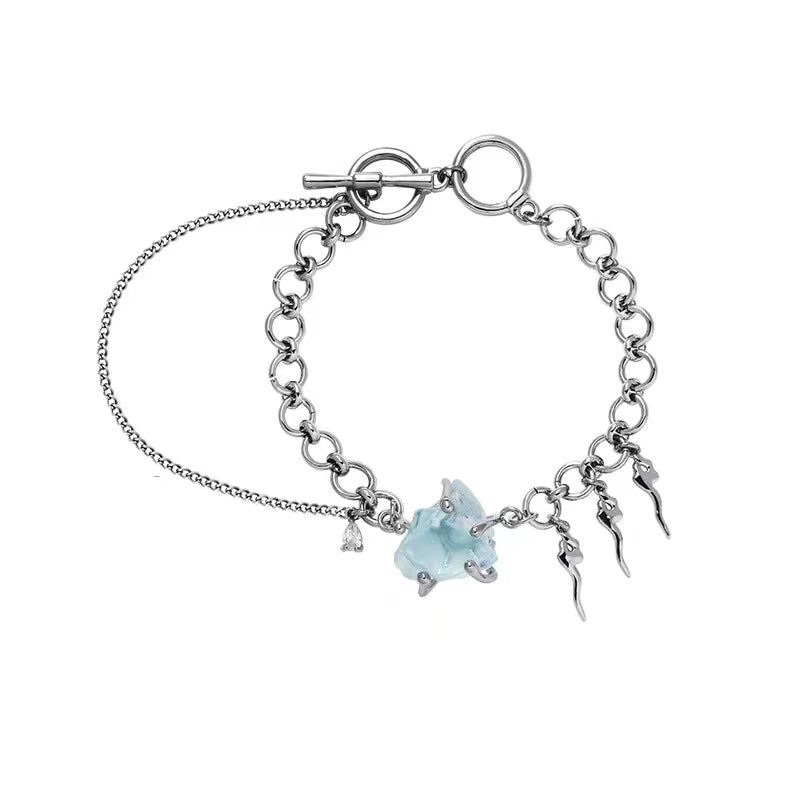 Original blue glacier series necklace female wholesale new Chinese light luxury country tide minority