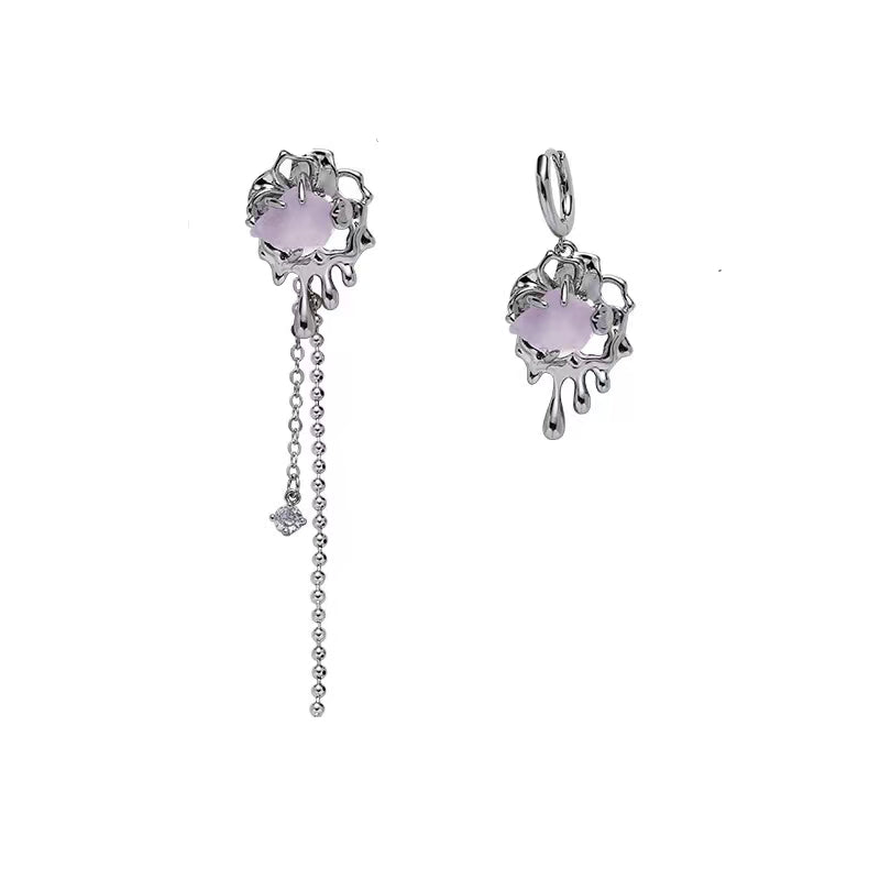 Purple glacier series necklace female new Chinese style sweet cool wind fresh fashion babes necklace