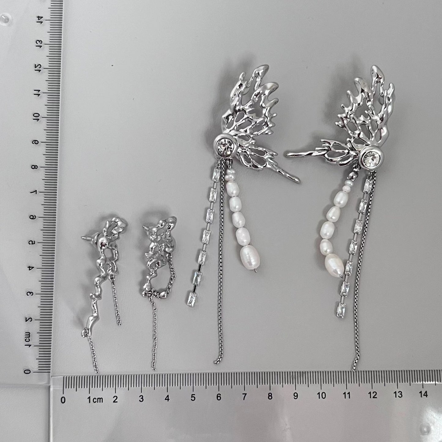 Butterfly Black Diamond Tassel Earrings Female Design Earrings