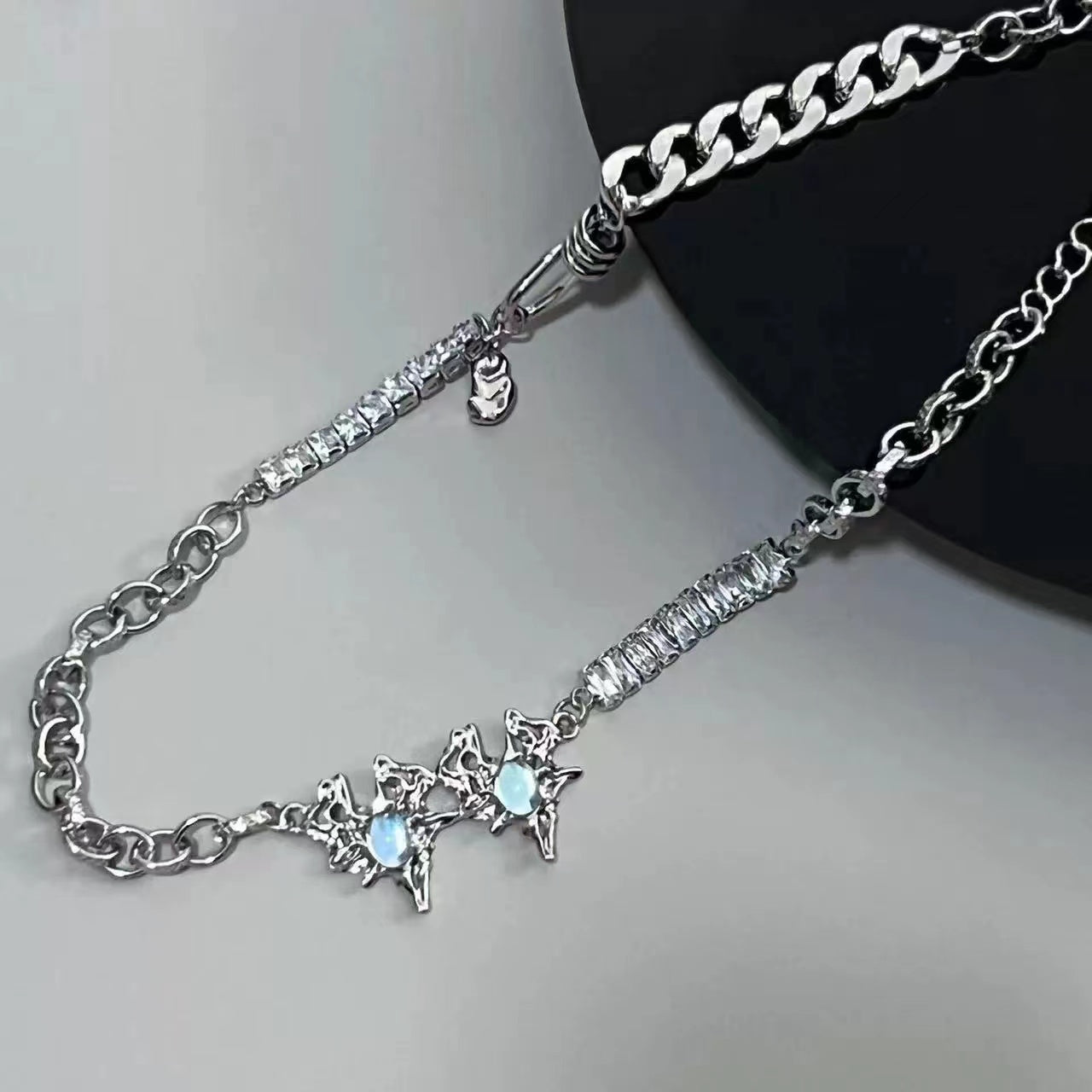 Advanced design sense net red decorative necklace