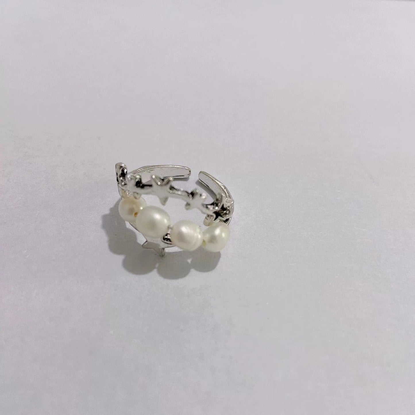 Floral metal ring