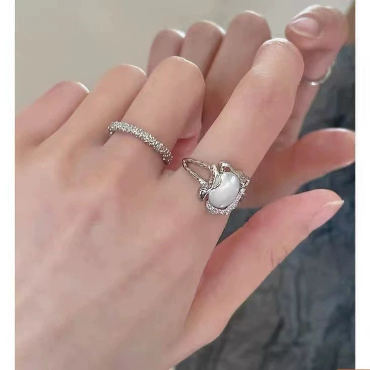 Design niche premium sense light luxury exquisite unique ring