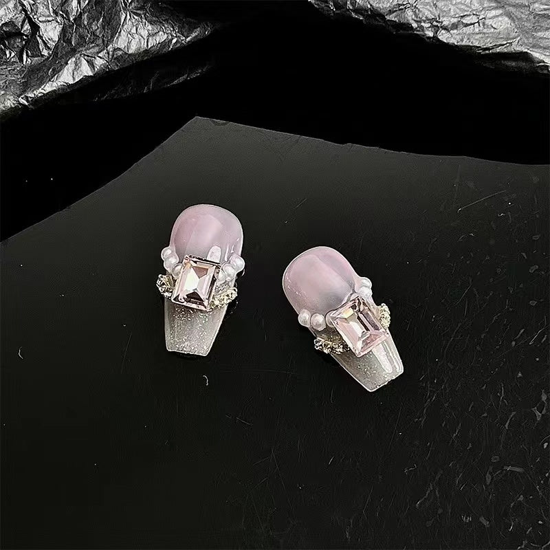 Customized nails with a high sense of taste, hand-painted design nails
