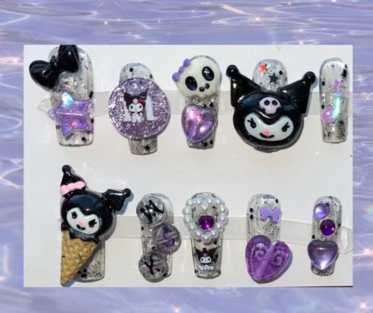 Dark kitty wears nail hot girl nail