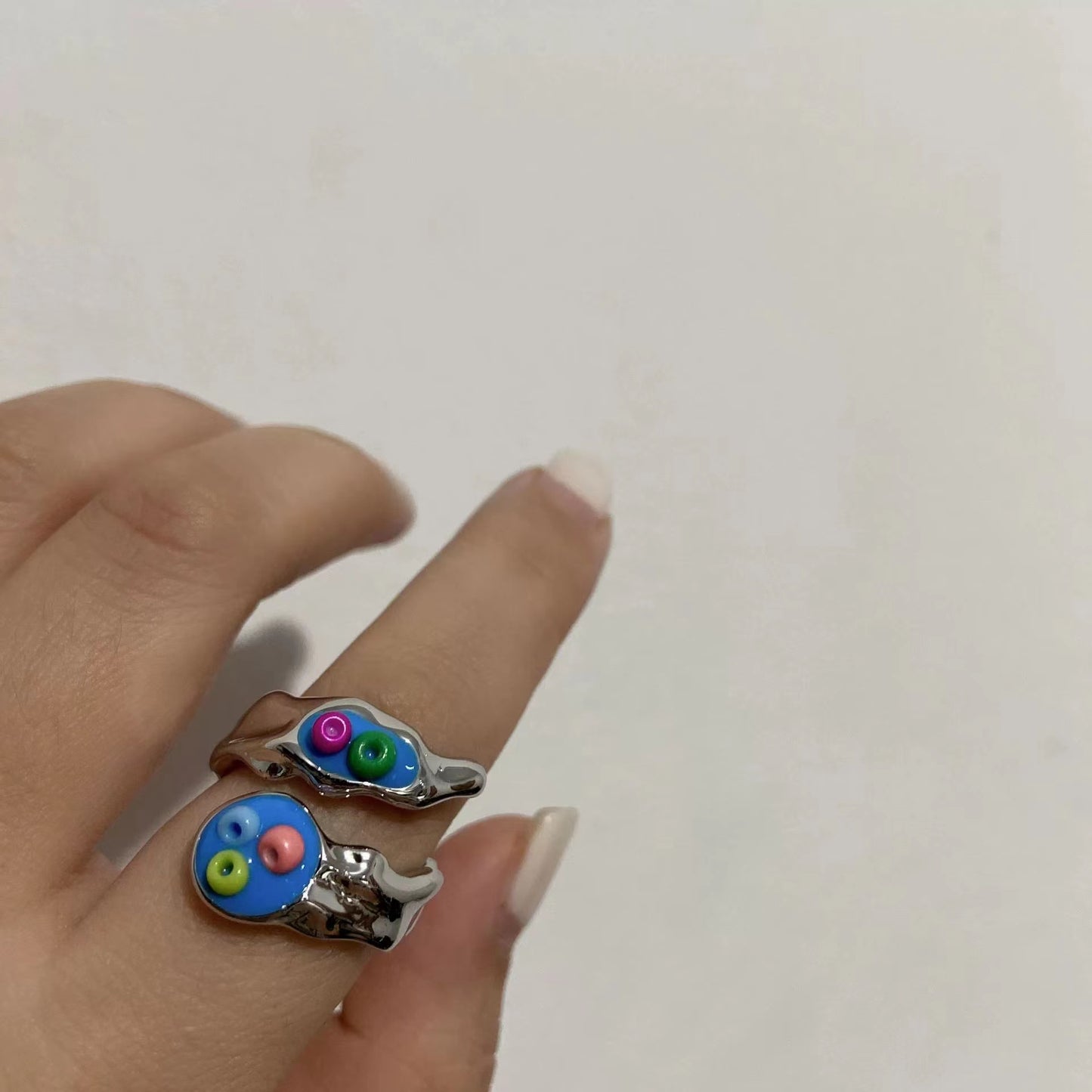 Childish colored doughnut ring