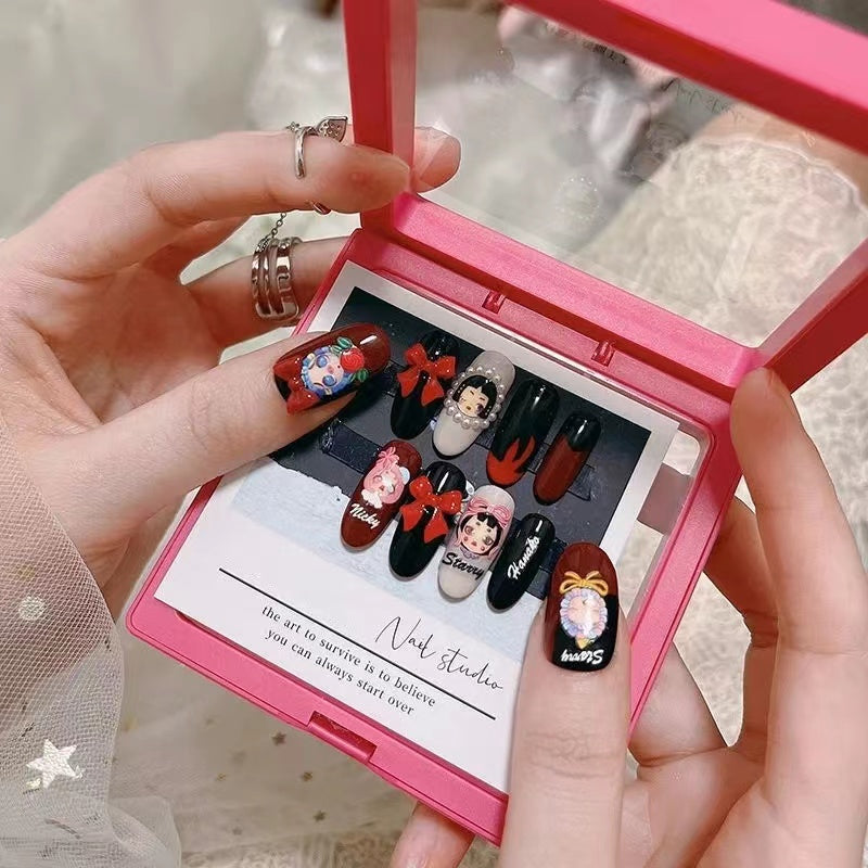 Original Sweet Cool Puppet Doll Light Therapy Nail Wearing Nail