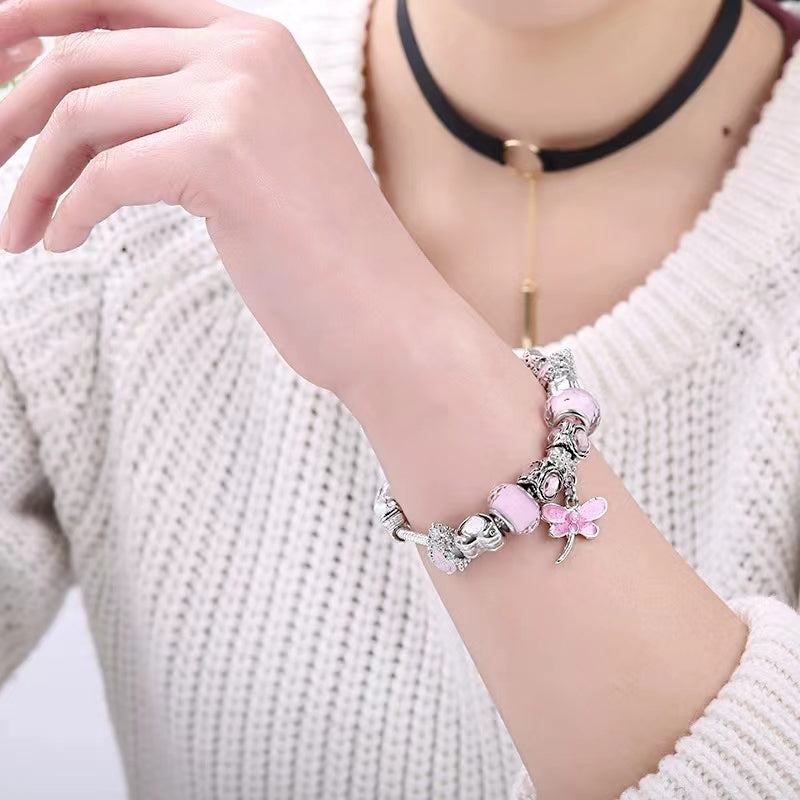 New cute Kitty chain crystal creative