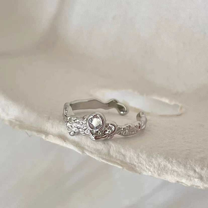 Design niche premium sense light luxury exquisite unique ring