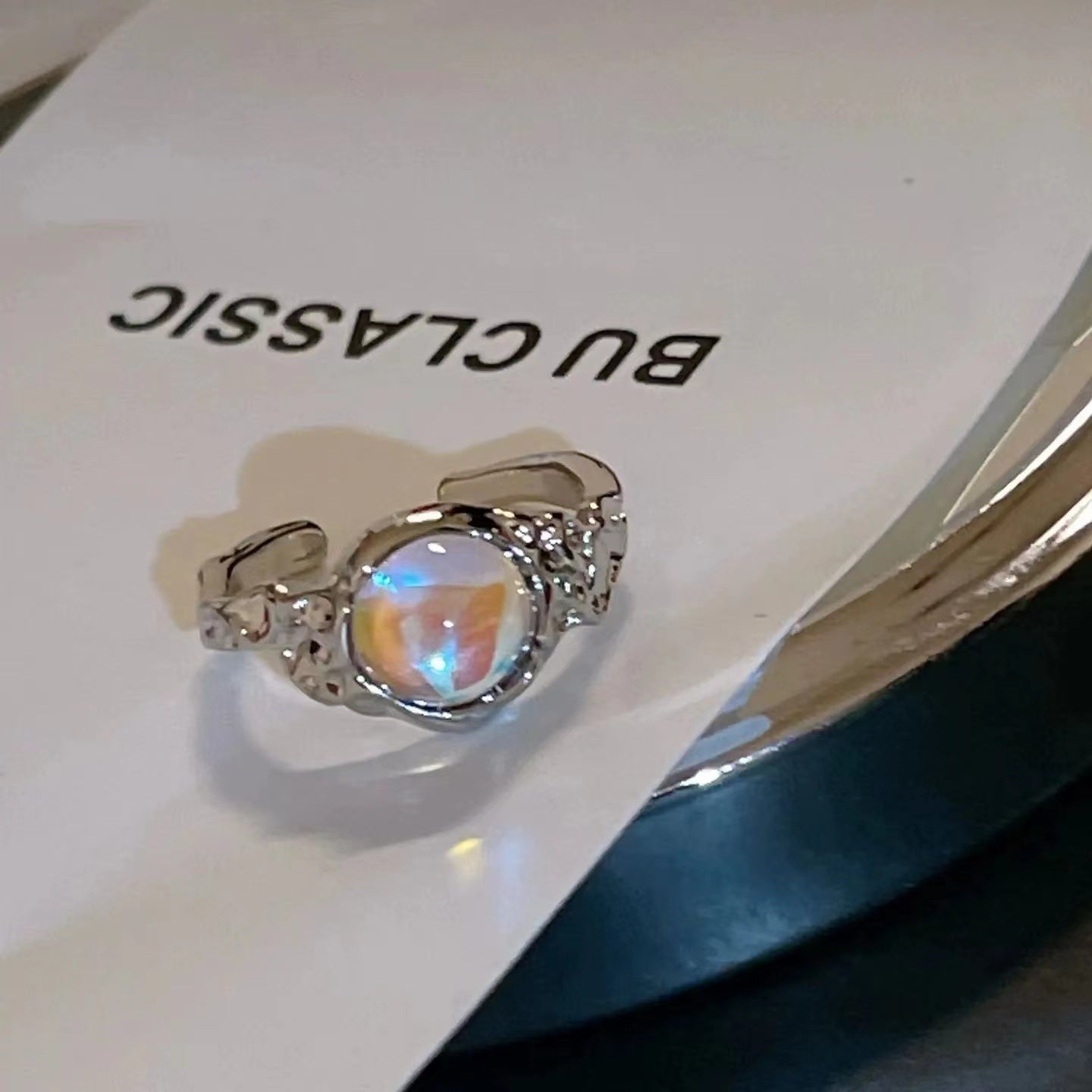 Stone Moonstone Ring