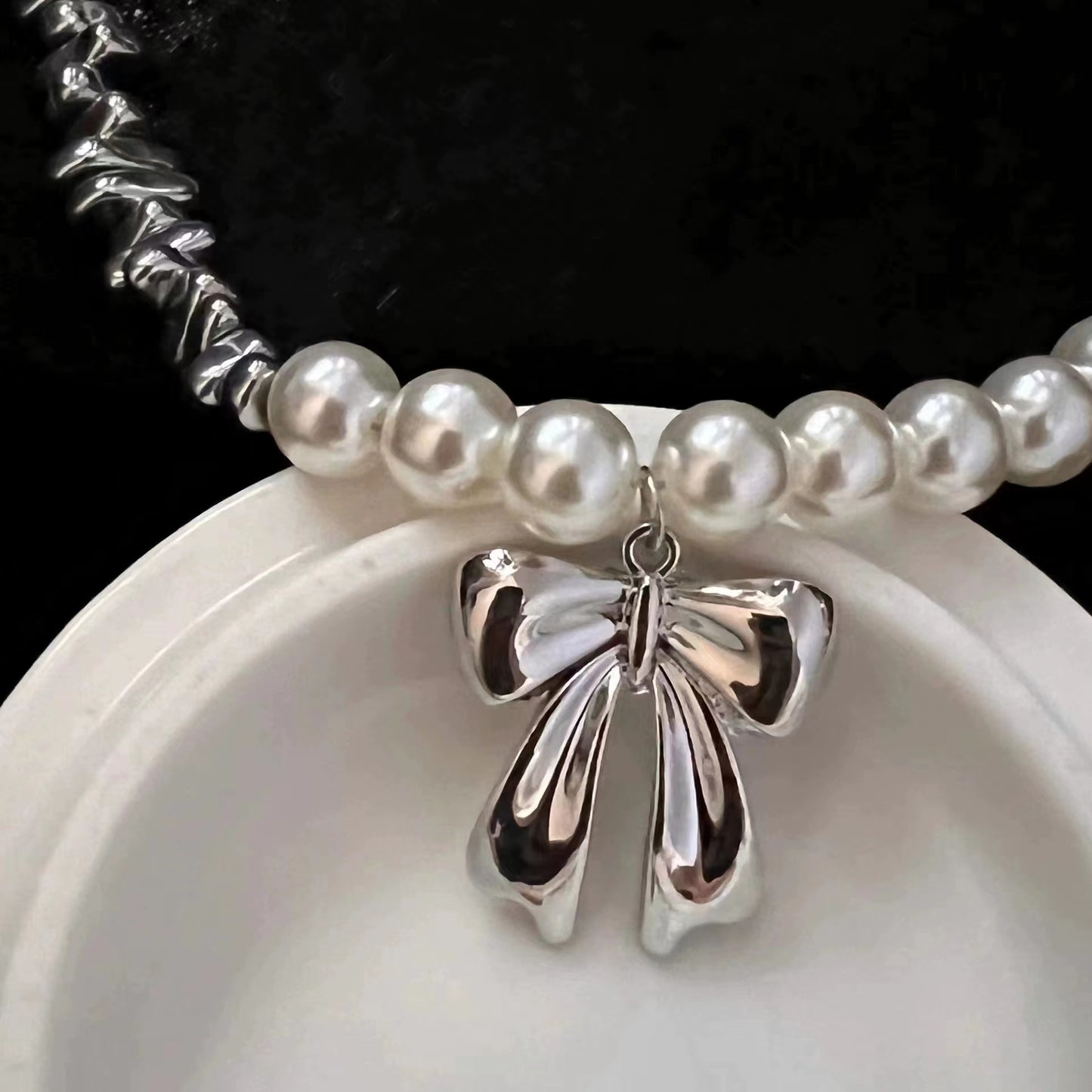 Niche design sense liquid dissolution earrings and necklace