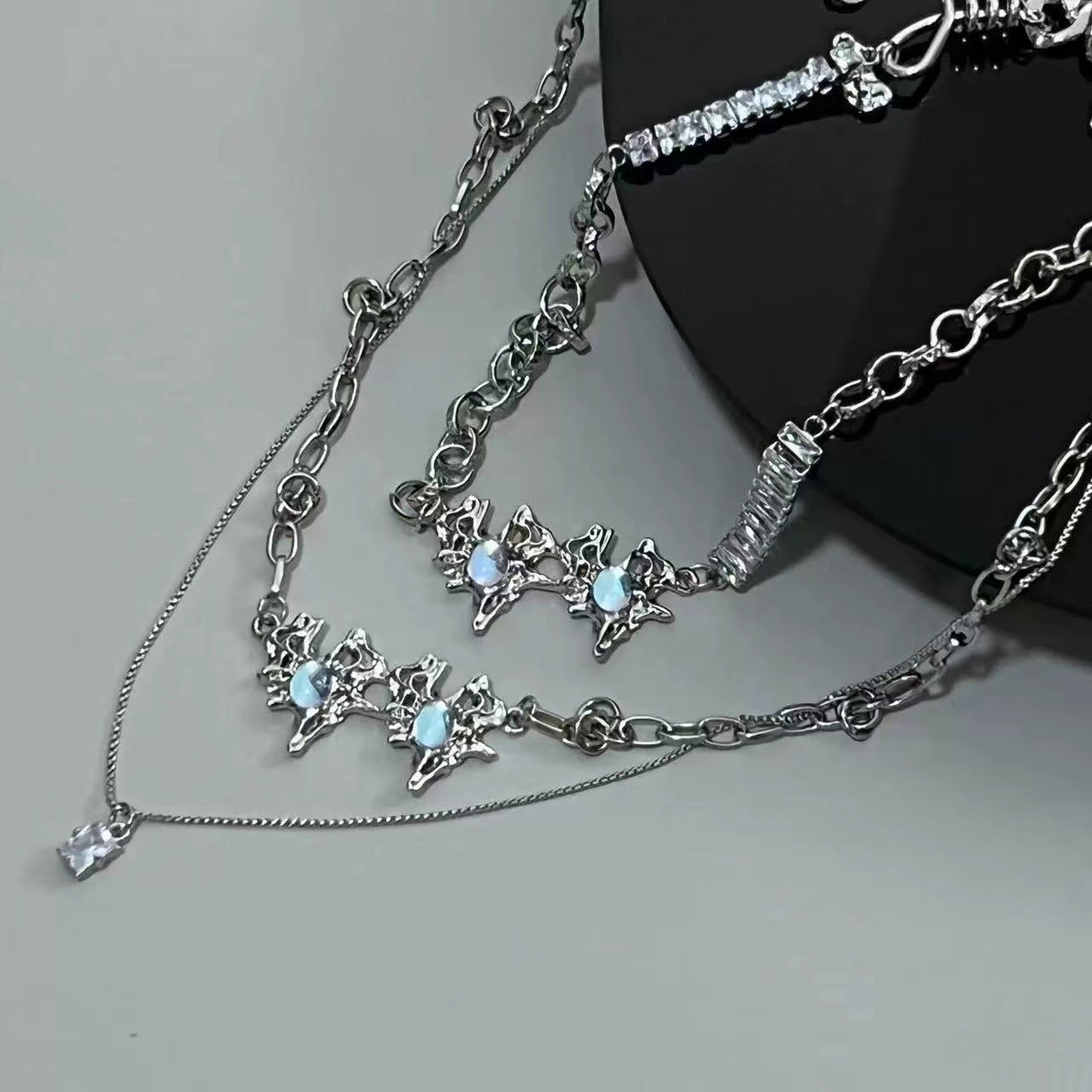 Advanced design sense net red decorative necklace