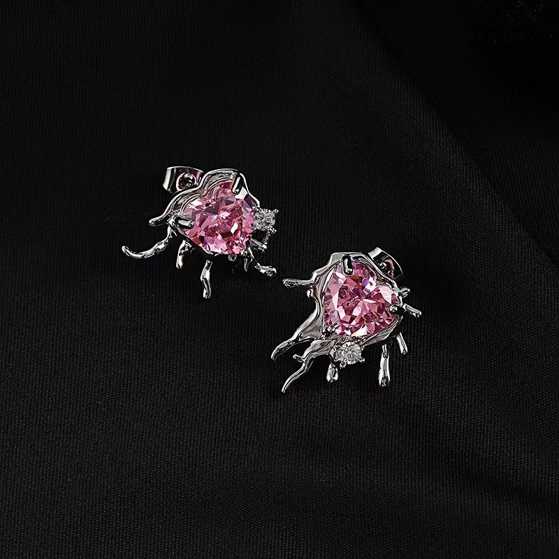 Love zirconia unique exaggerated ornaments sweet cool necklace