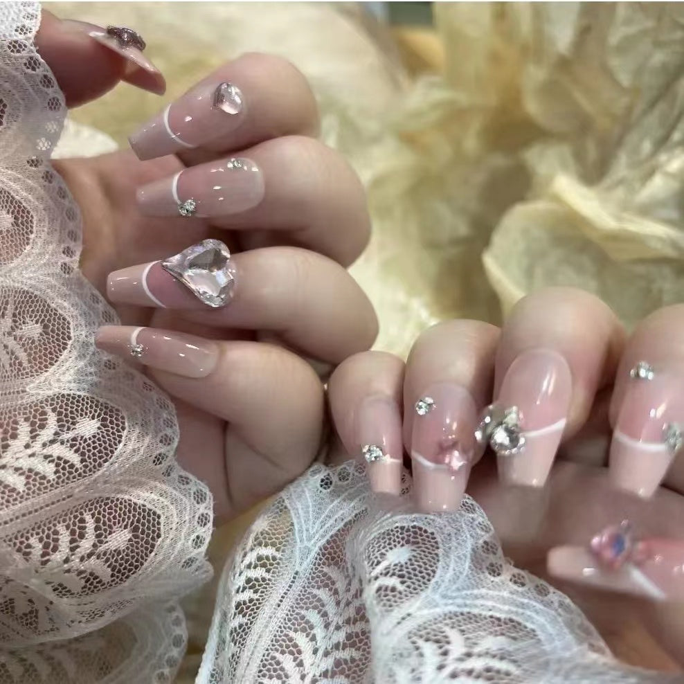 Fake nail patch desirable with sweet cool girl advanced net red wear nail lazy nail piece lasting