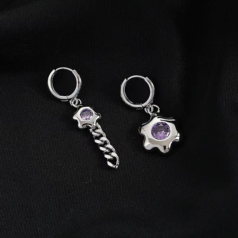Pearl necklace female niche personalized fashion hundred match zircon flower pendant ins cold wind sweet cool collarbone chain tide