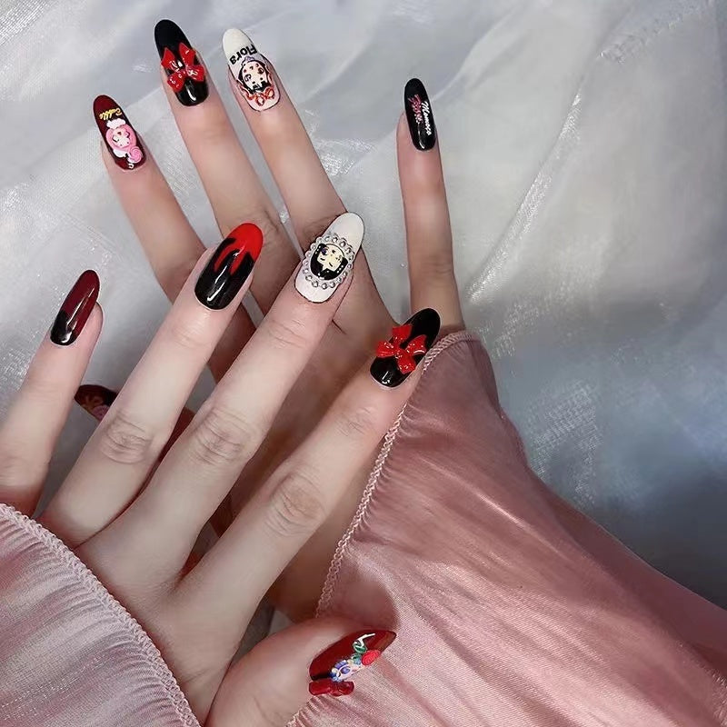 Original Sweet Cool Puppet Doll Light Therapy Nail Wearing Nail