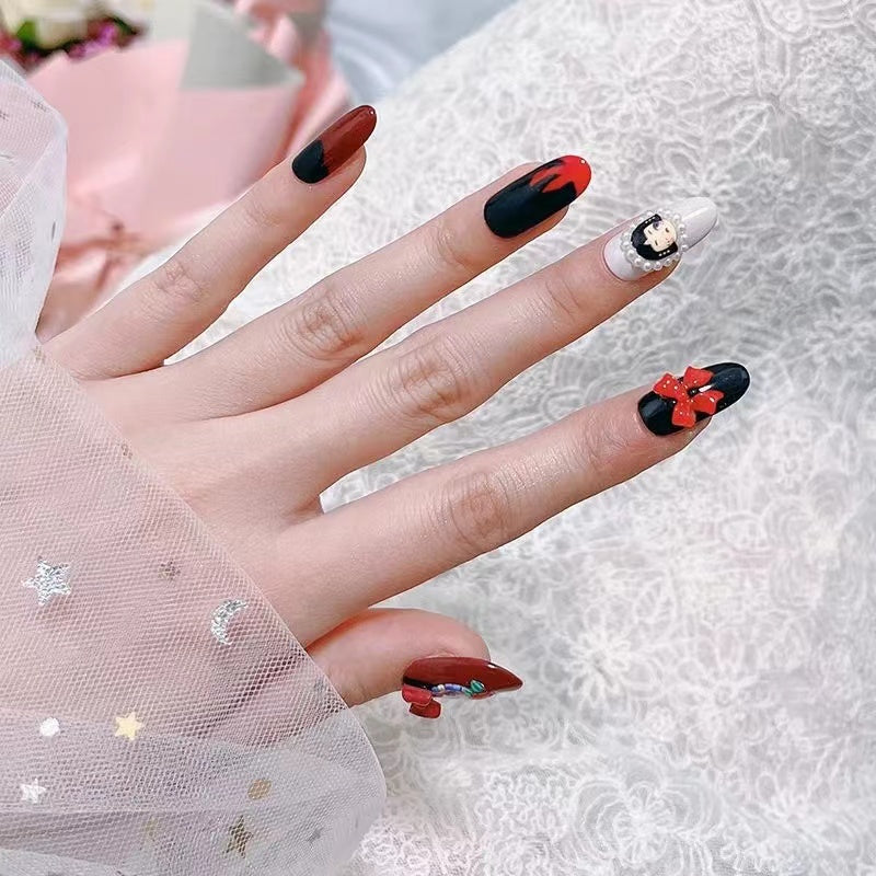 Original Sweet Cool Puppet Doll Light Therapy Nail Wearing Nail