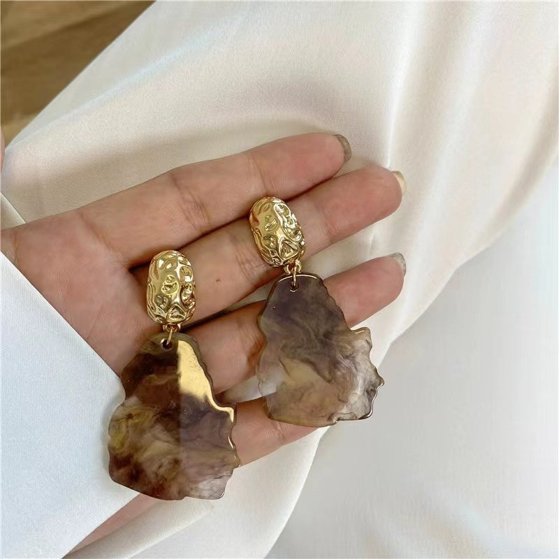 925 silver needle transparent earrings earrings
