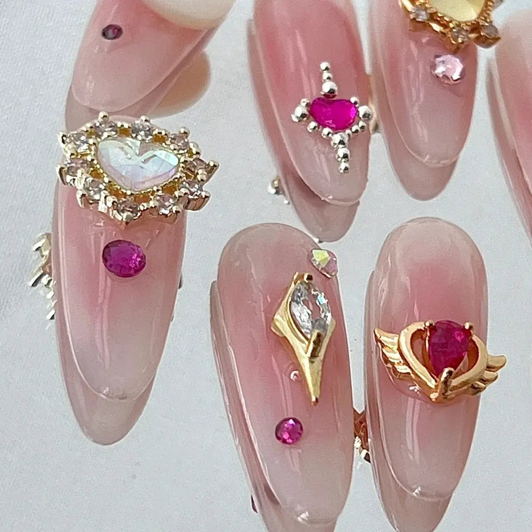 Long ladder short ladder fake nail wearing armor removable fake nail manual wearing armor