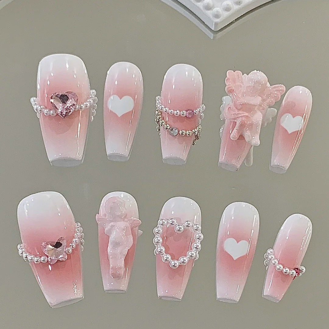 New high-end long customized finished nail enhancement patch net red