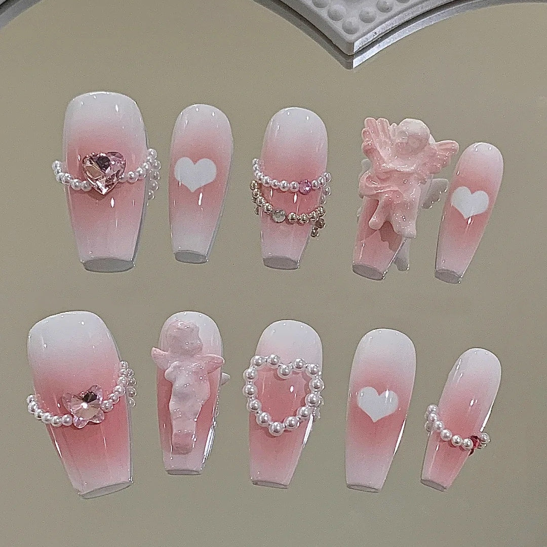 New high-end long customized finished nail enhancement patch net red