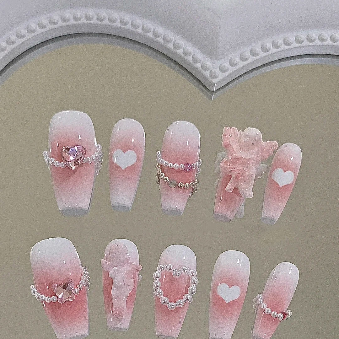 New high-end long customized finished nail enhancement patch net red