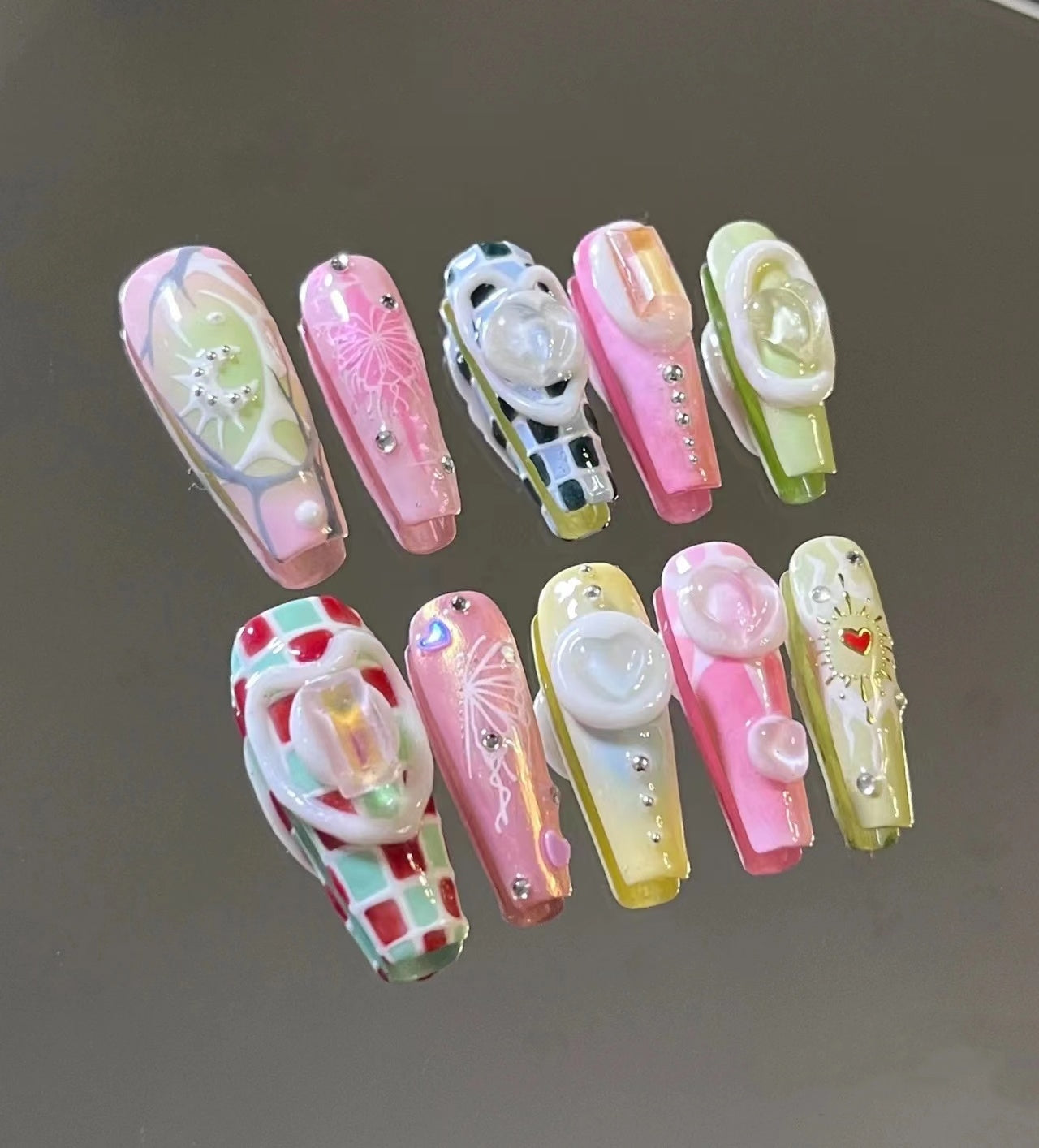 manicure manual wearing nail patch finished y2k hard candy girl