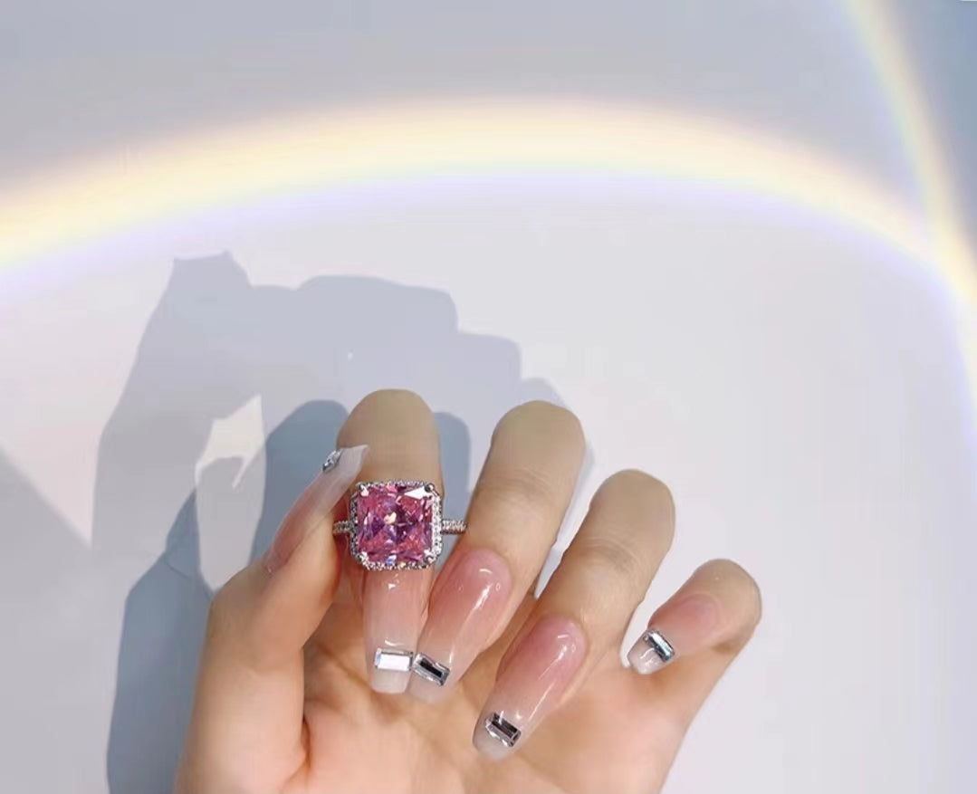 Pink Diamond Ring