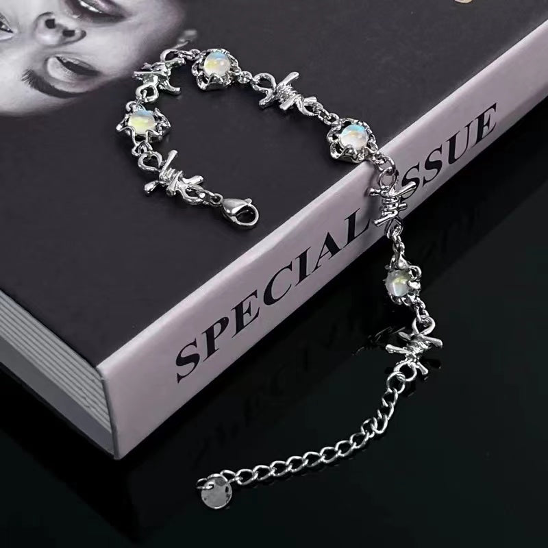 Thorn moonstone bracelet