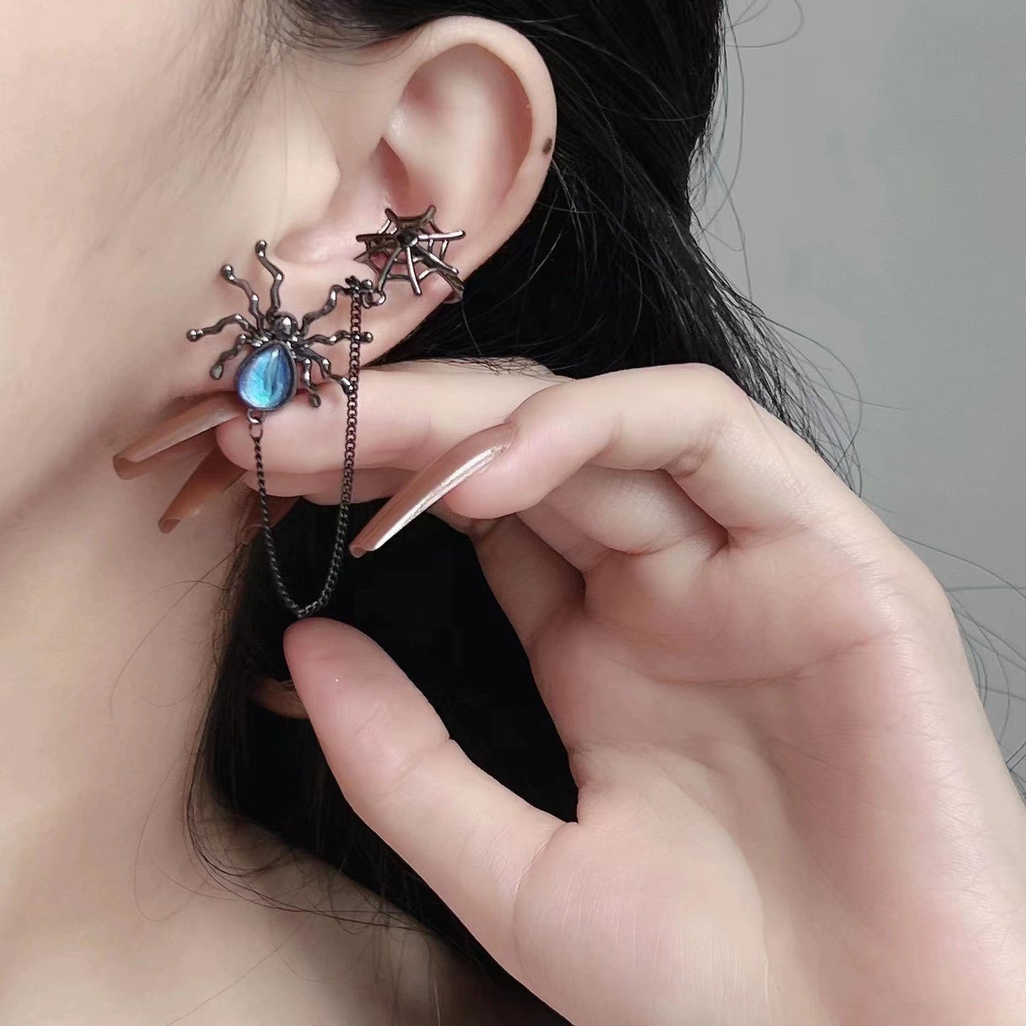 dark fashion funny net red Earrings