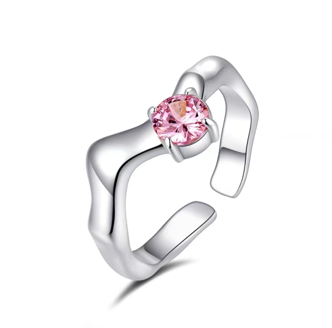 Pink Love Pearl Diamond Ring