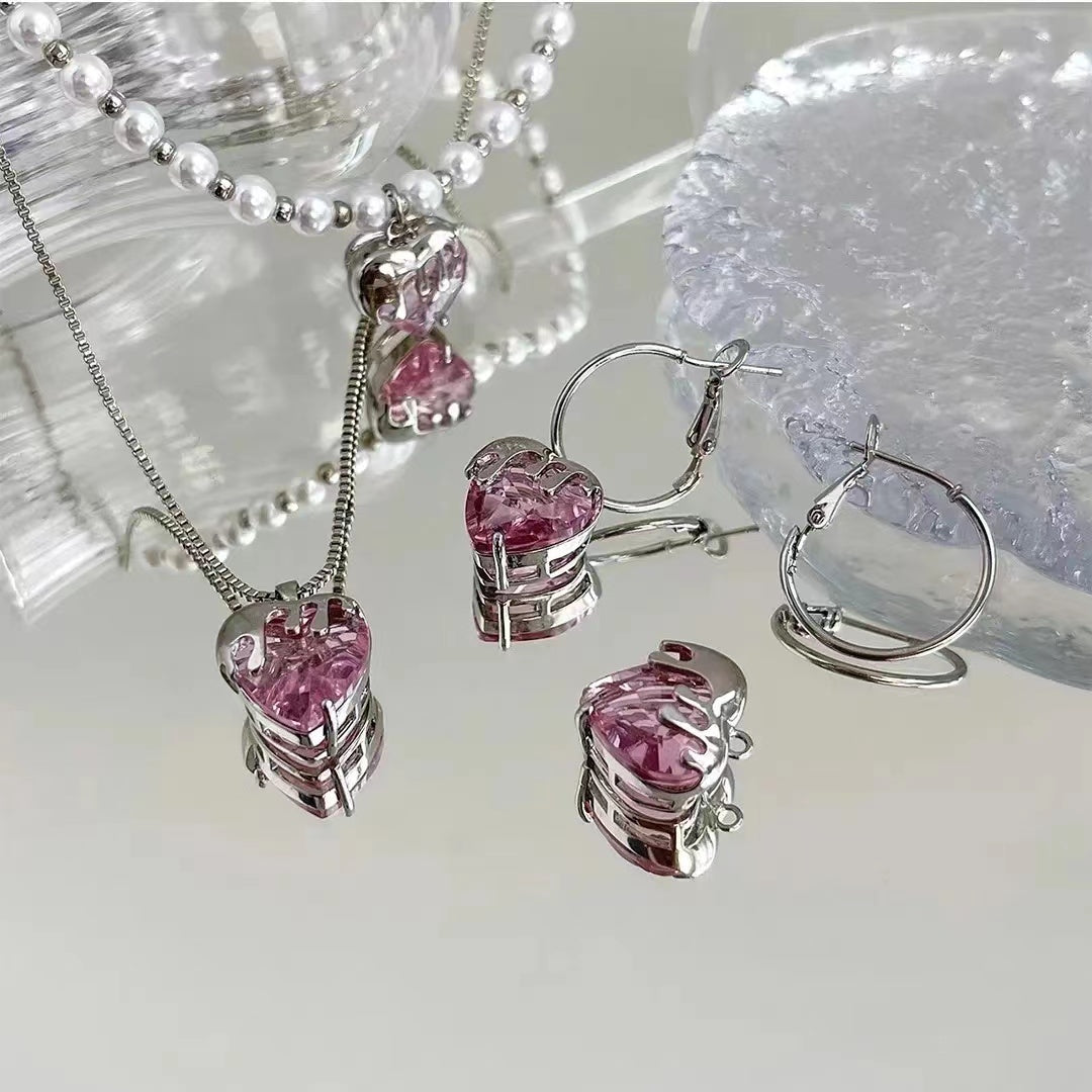 Pink Love Necklace High Level Small Necklace