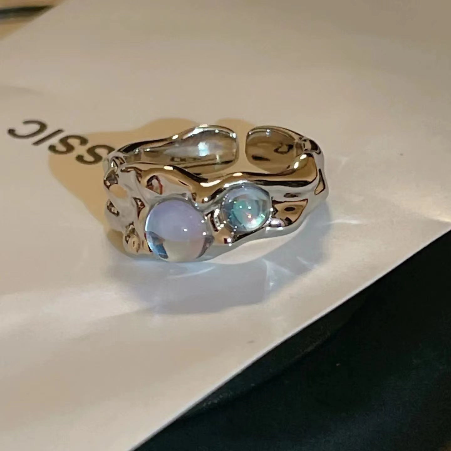 Stone Moonstone Ring