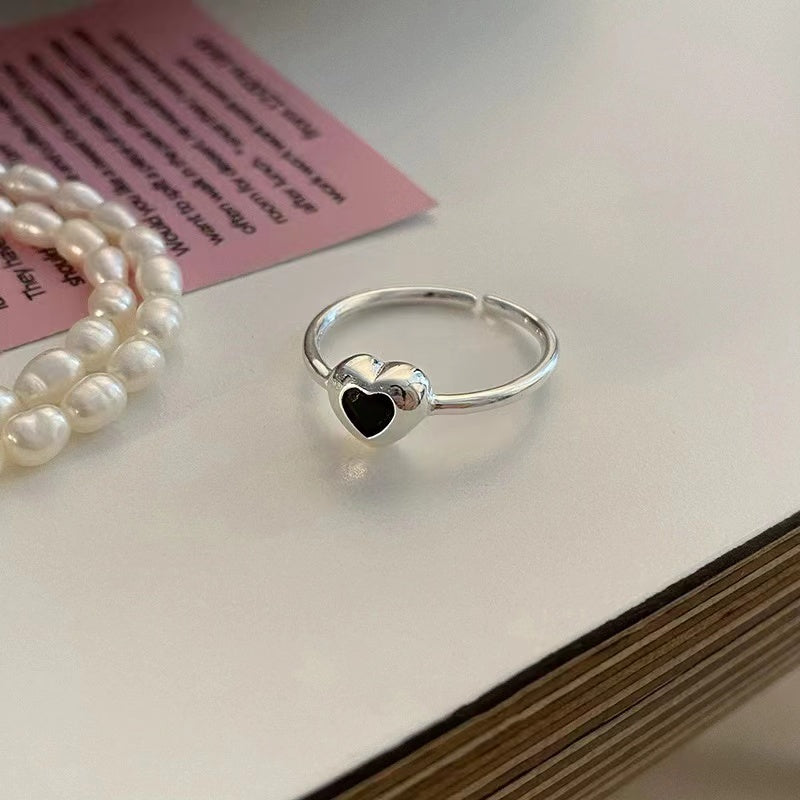 925 Silver Adjustable Love Ring Premium Sense