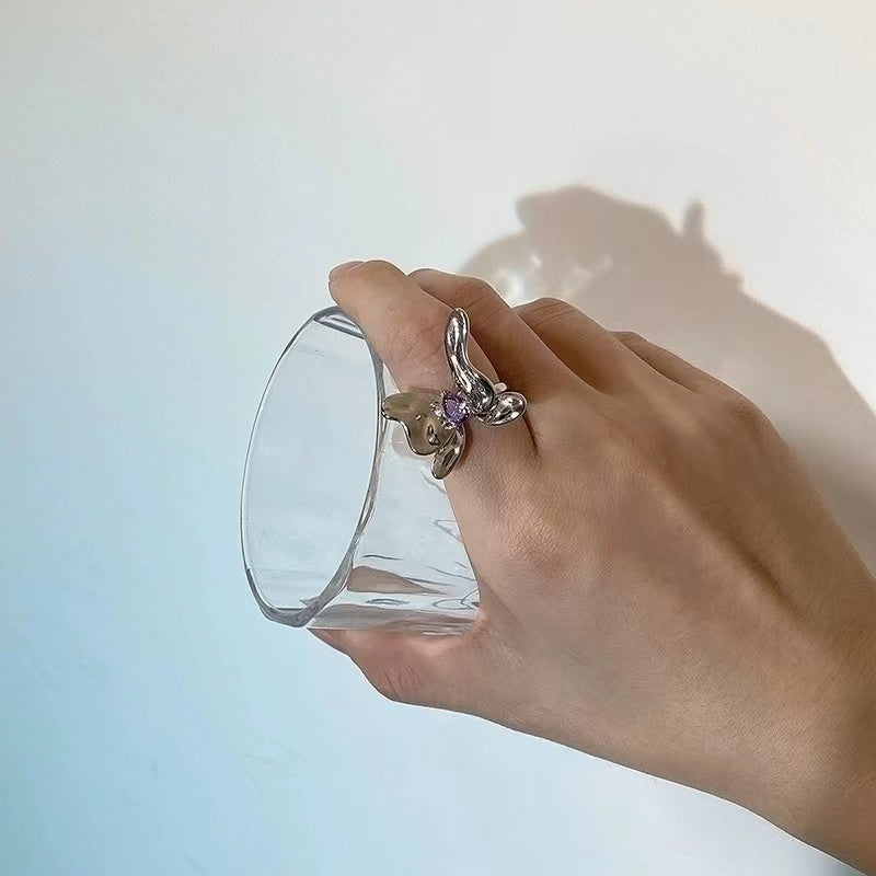 Metal Butterfly Ring