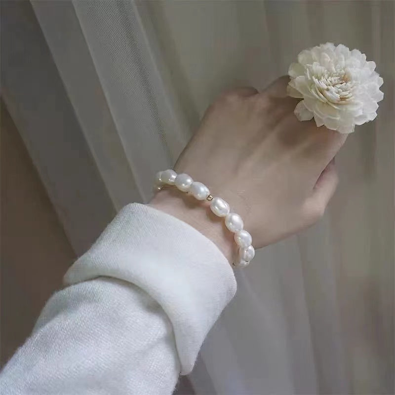 Baroque freshwater pearl bracelet