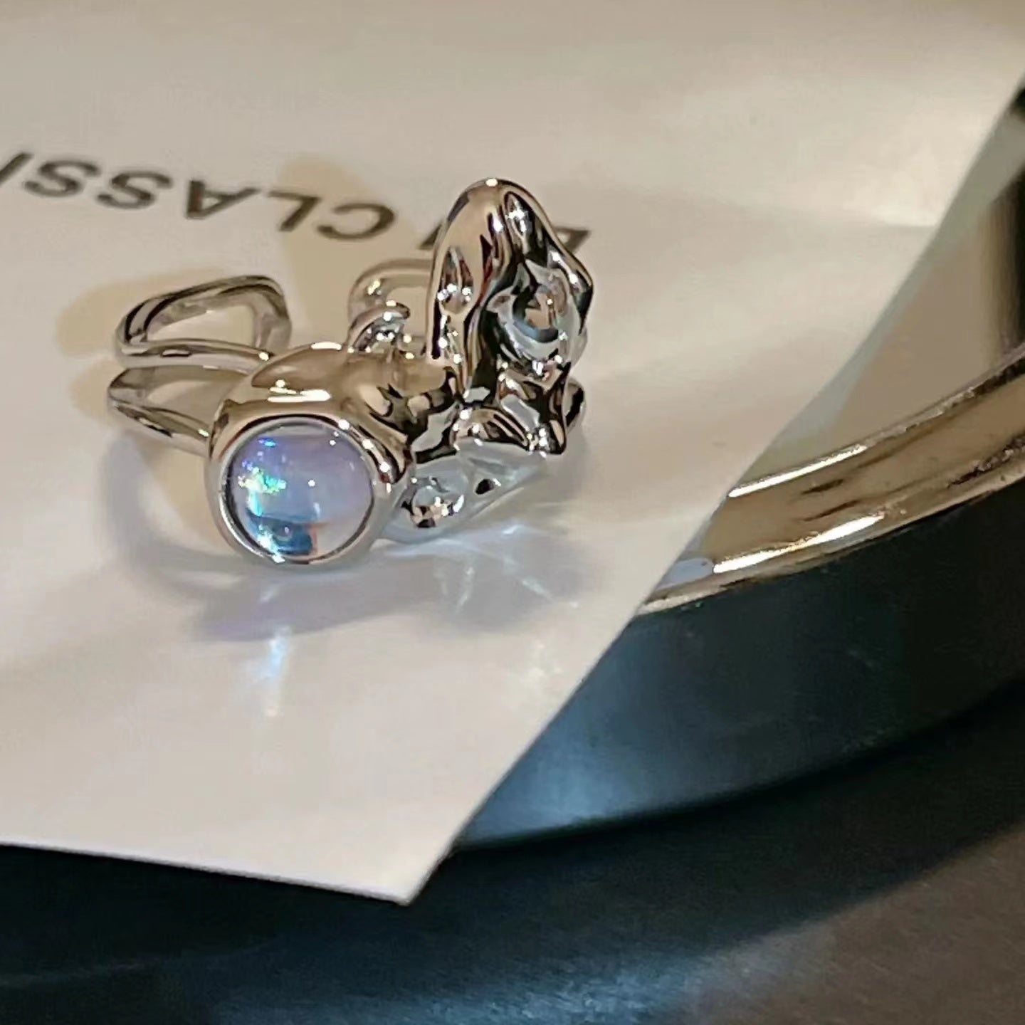Stone Moonstone Ring